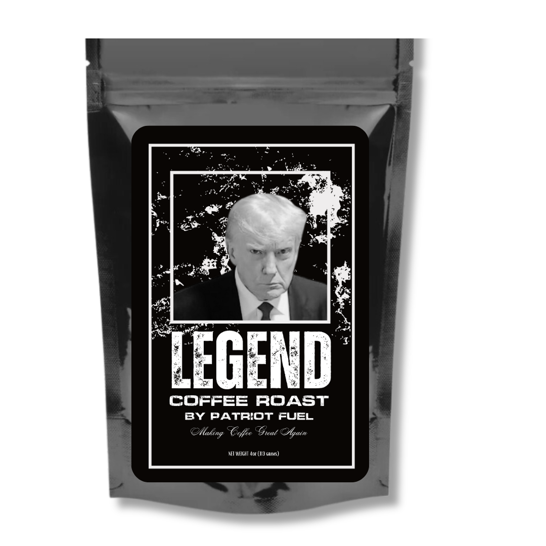 Trump Mugshot "LEGEND" Roast Coffee