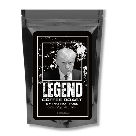 Trump Mugshot "LEGEND" Roast Coffee