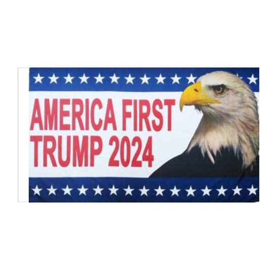 America First Trump 2024 Eagle 3'x5' Flag