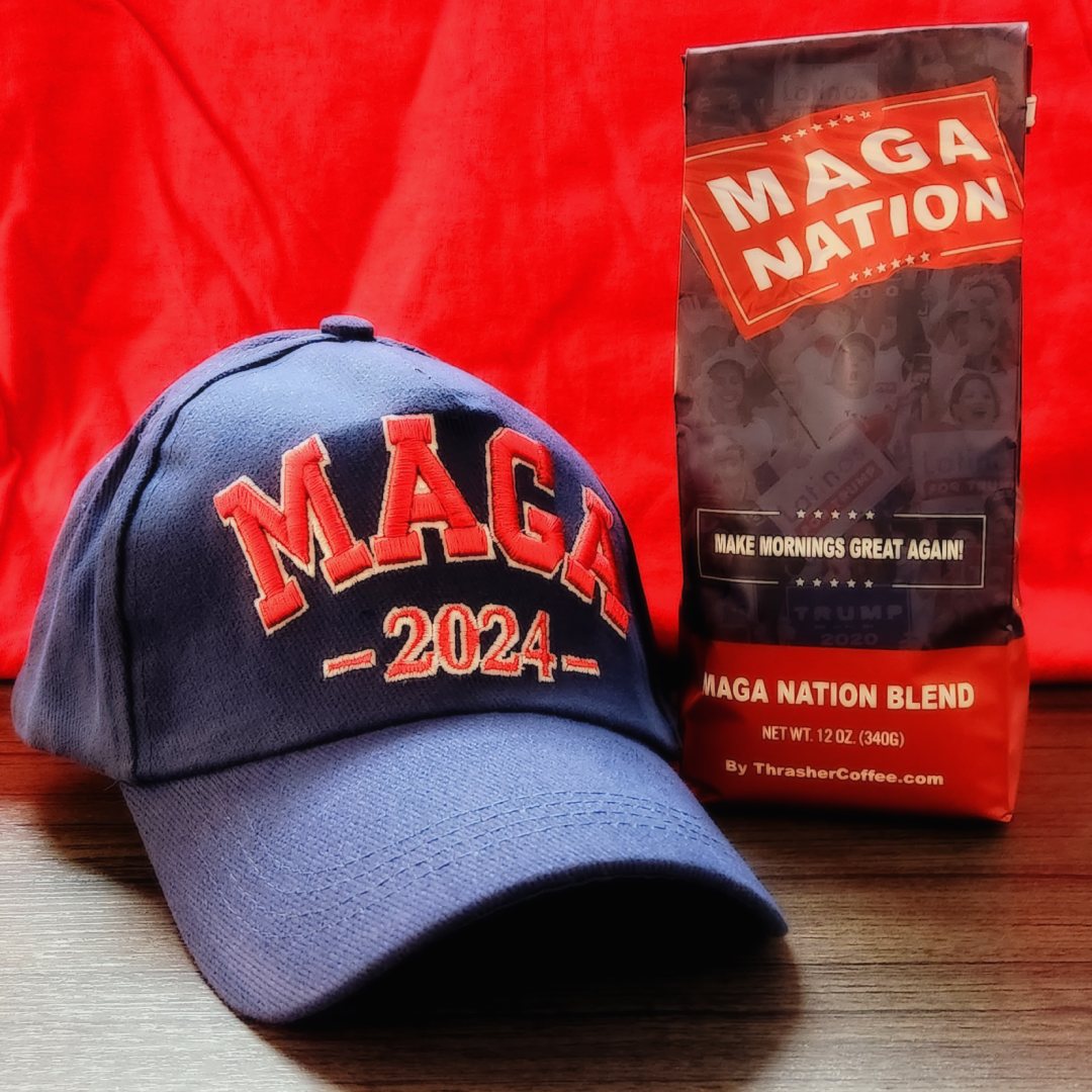 MAGA 2024 Premium Hat + MAGA Nation Coffee Pack