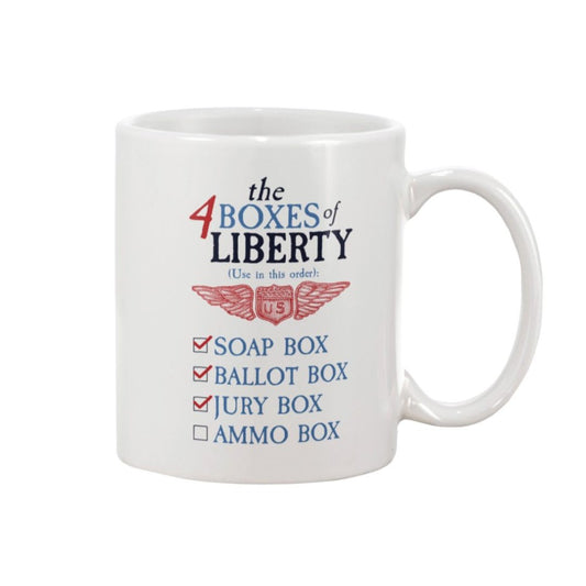 The 4 Boxes of Liberty Mug