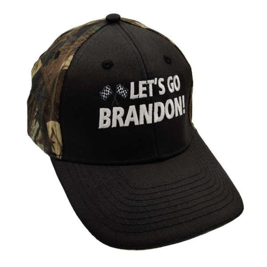 Let's Go Brandon Custom Embroidered Hat (Black & Camo)