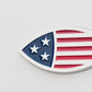 Patriotic Ichthys Fish Auto Emblem (Made in the USA)